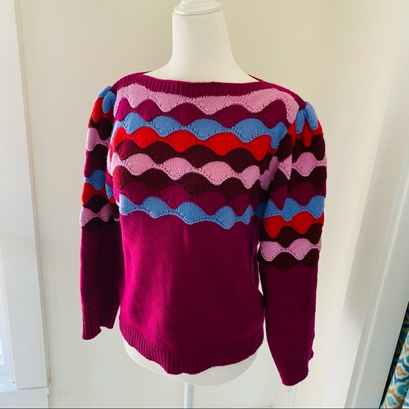 Scallop Intarsia Sweater 